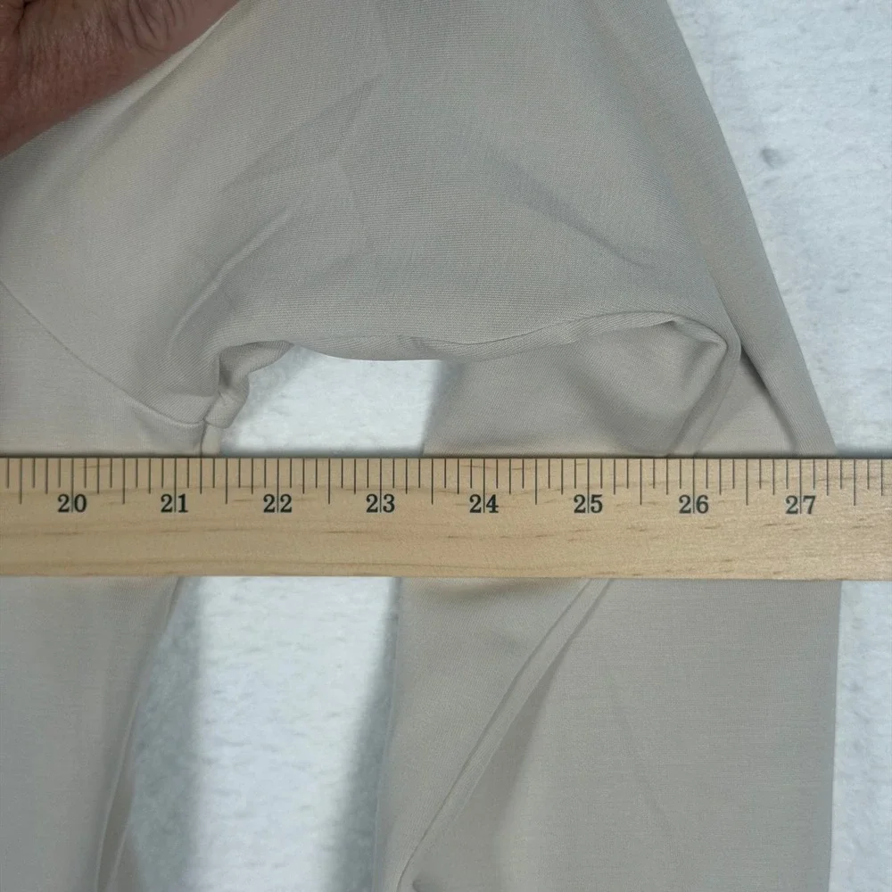 Member's Mark Mens Sandwash Quarter Zip Pullover Beige Cream Size‎ M Mock Neck